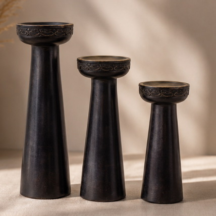 Dark Moghul Candle stand