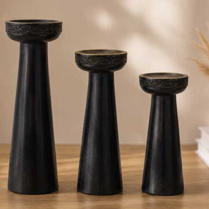 Dark Moghul Candle stand