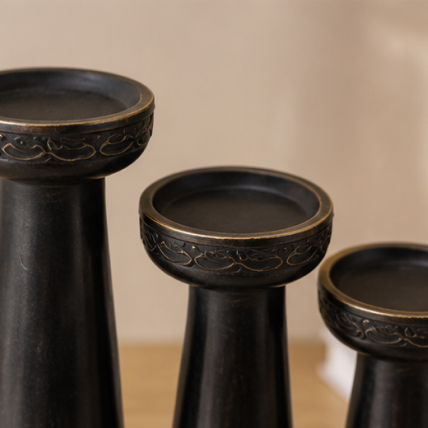 Dark Moghul Candle stand