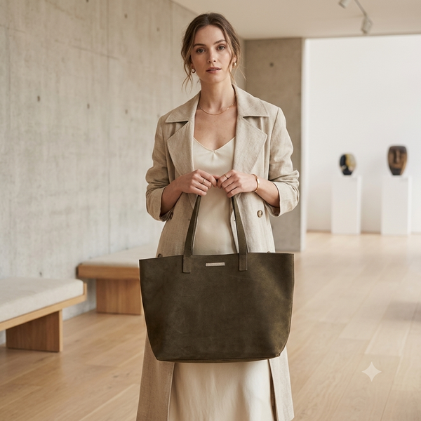 Olive Green Women's Tote Bag